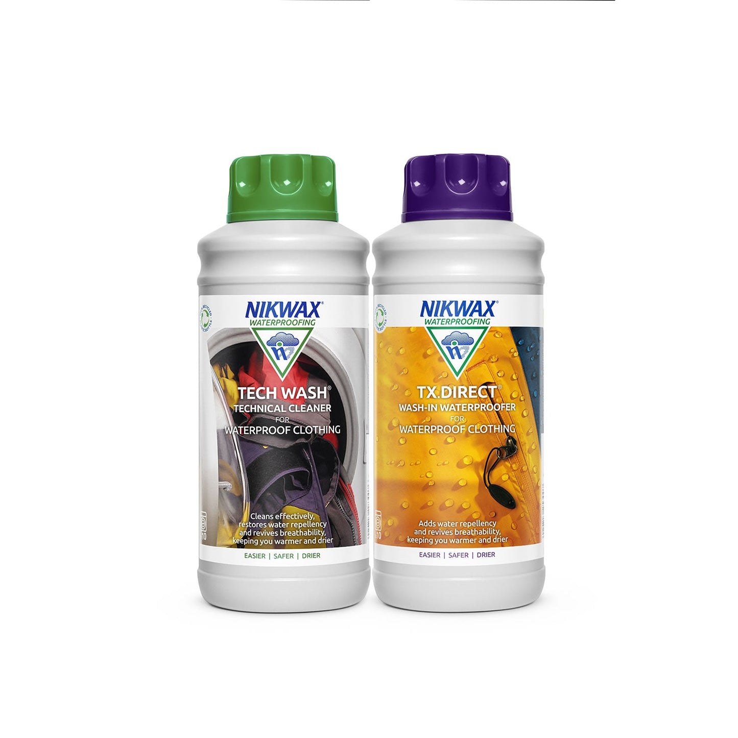 Nikwax Tech Wash/Tx Direct Wash-In Twin Pack