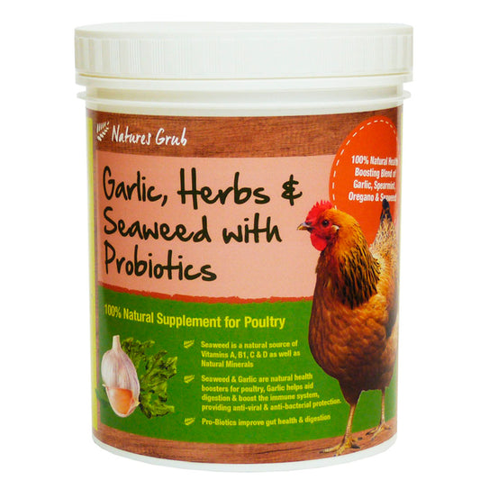 Natures Grub Garlic, Herbs and Seaweed Poultry Supplement