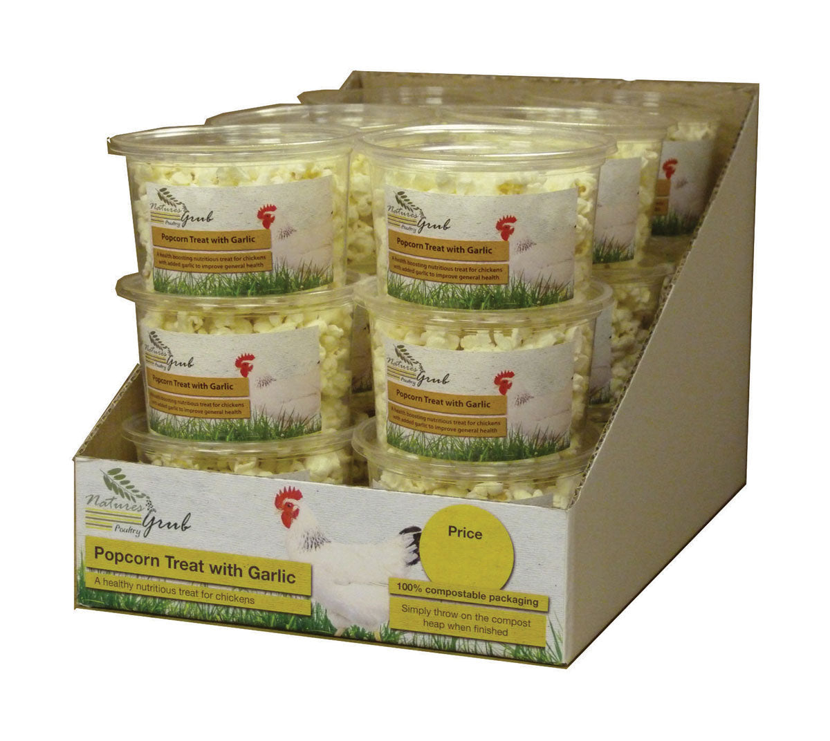 Nature's Grub Popcorn Treat with Garlic