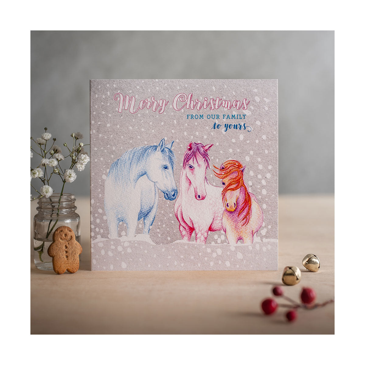 Deckled Edge Christmas Card
