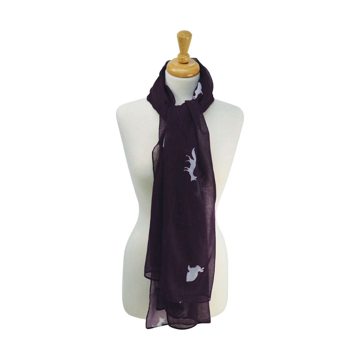 HyFASHION Fox & Rabbit Print Scarf