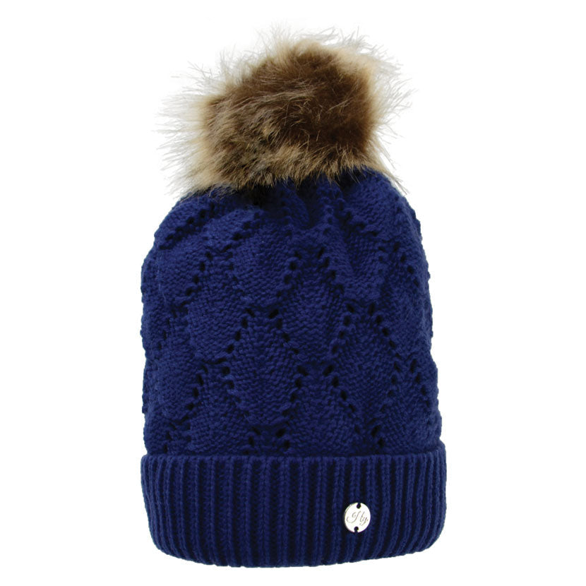 HyFASHION Saskatoon Knitted Bobble Hat