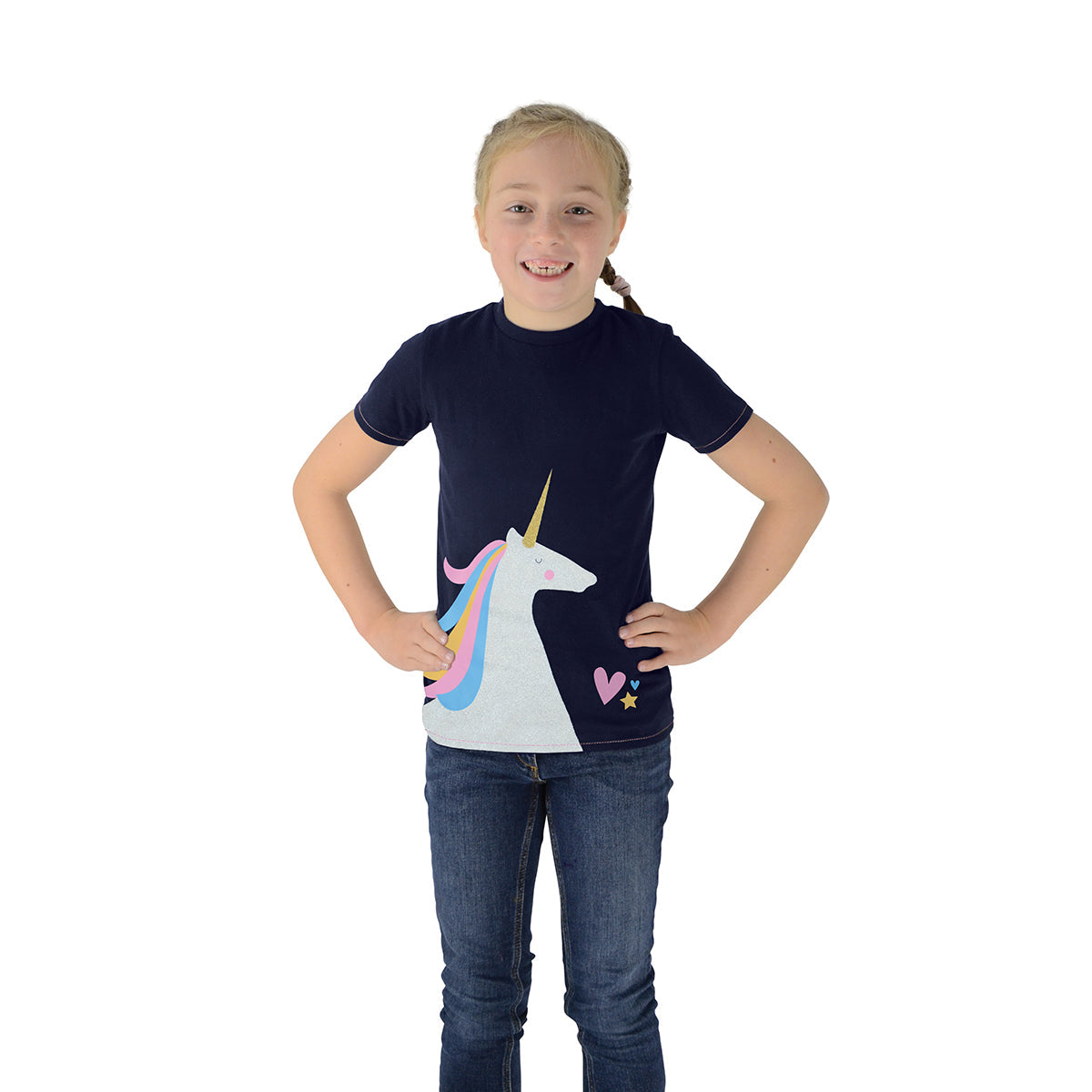 HyFASHION Magical Glitter Unicorn T-Shirt