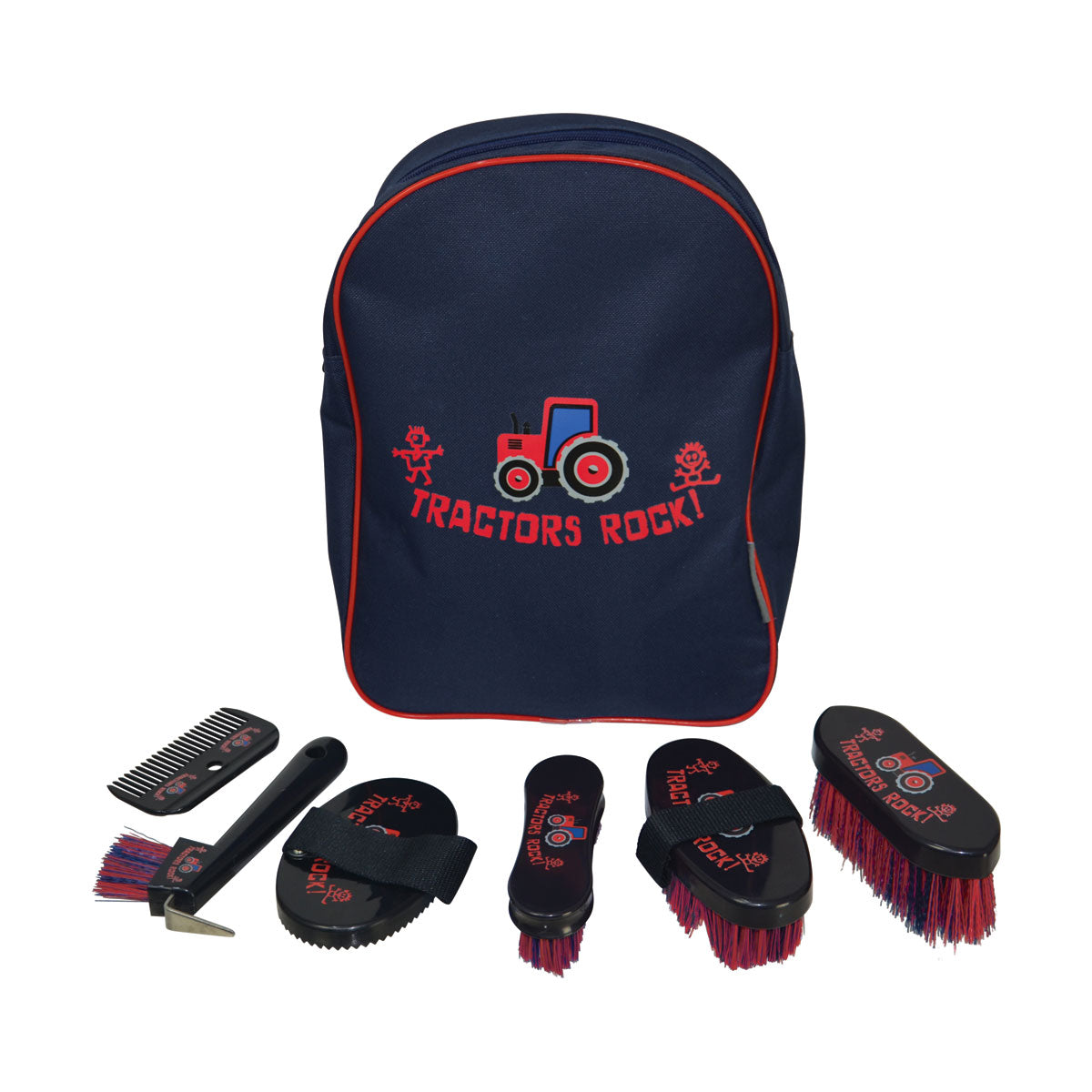 Hy Equestrian Tractors Rock Complete Grooming Kit Rucksack