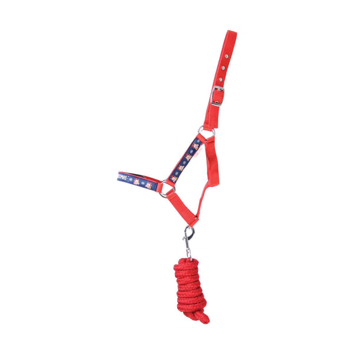 Little Rider Christmas Head Collar & Lead Rope