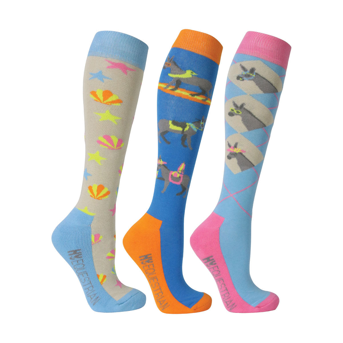 Hy Equestrian Novelty Printed Socks
