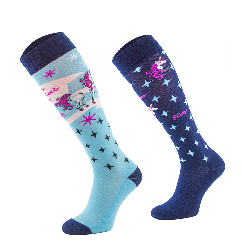 Comodo Adults Novelty Fun Socks Blue Unicorn