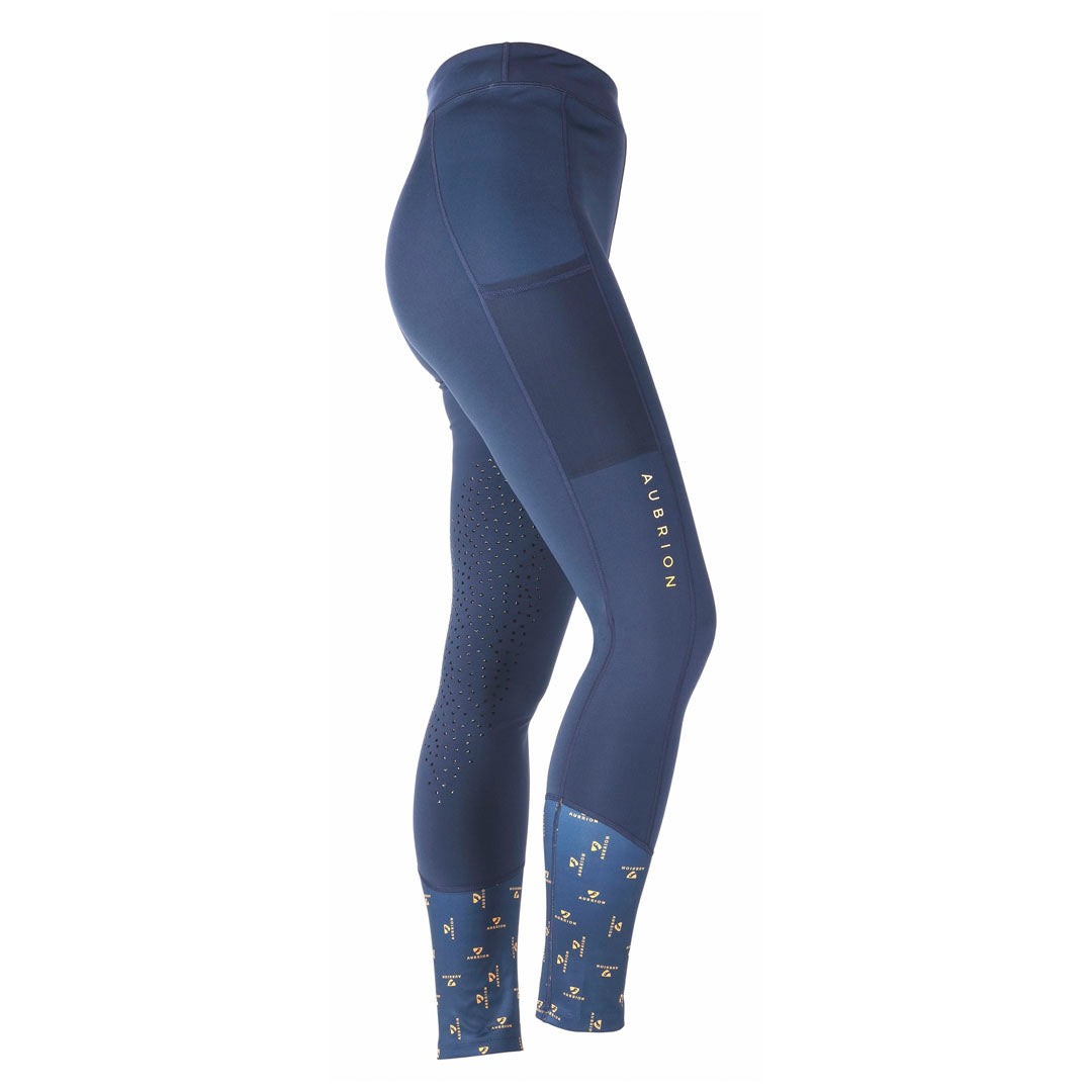 Shires Aubrion Morden Girls Full Grip Summer Riding Tights