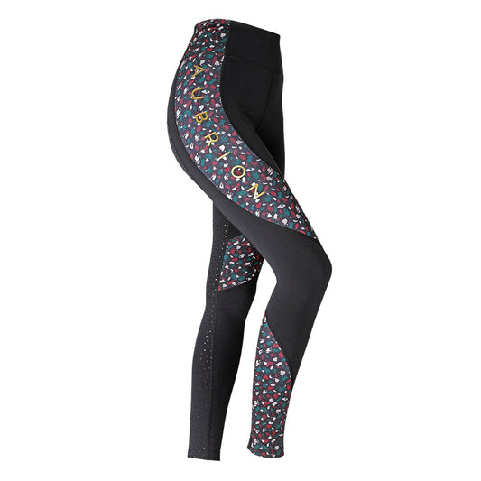 Shires Aubrion Broadway Full Grip Girls Riding Tights