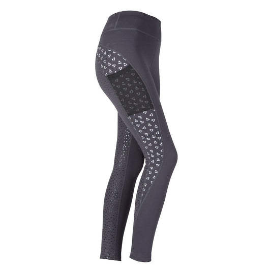 Shires Aubrion Coombe Full Grip Girls Riding Tights