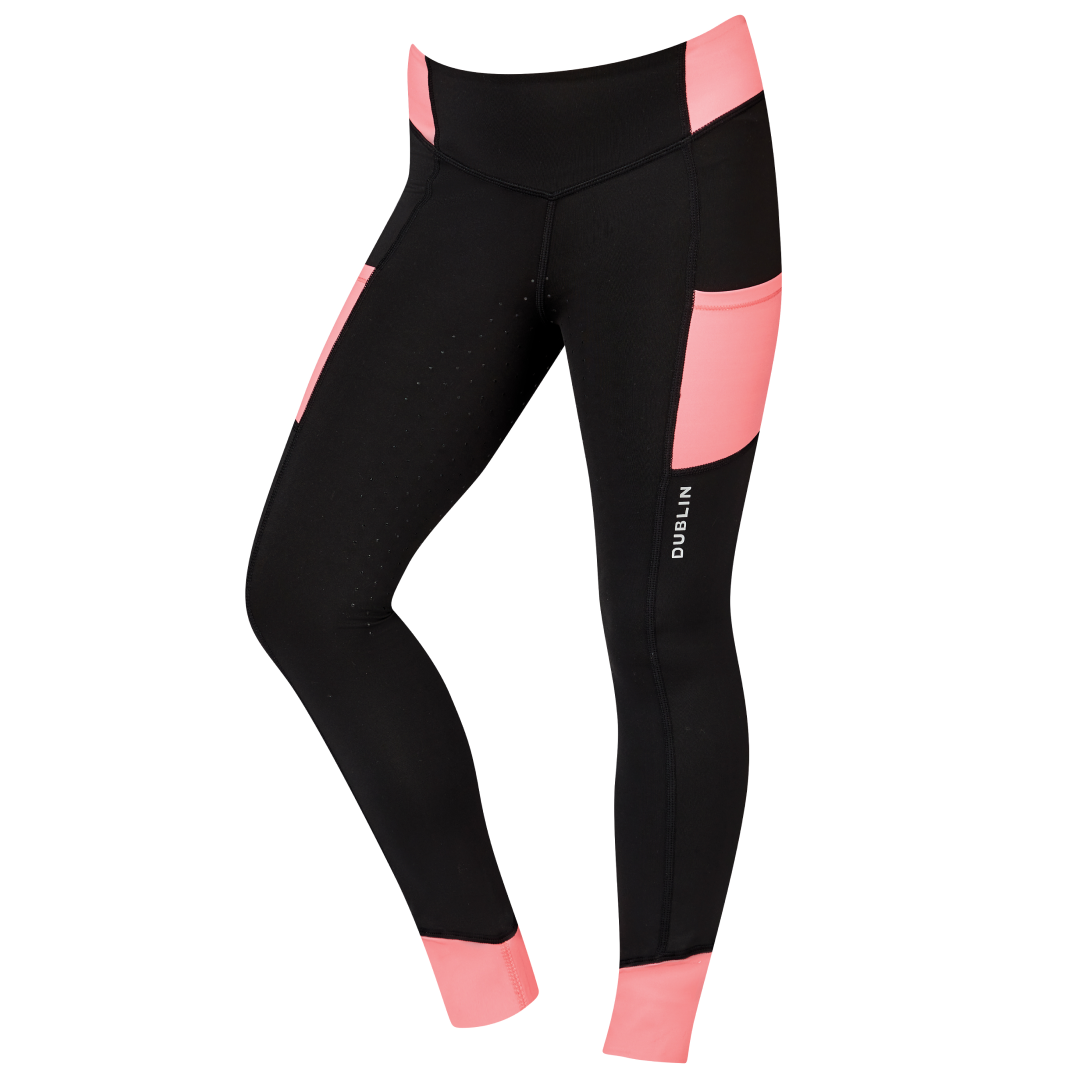 Dublin Power Performance Mid Rise Colour Block Ladies Tights