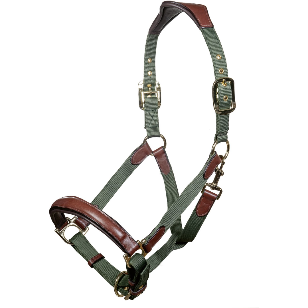 HKM Luna Leather & Nylon Head Collar