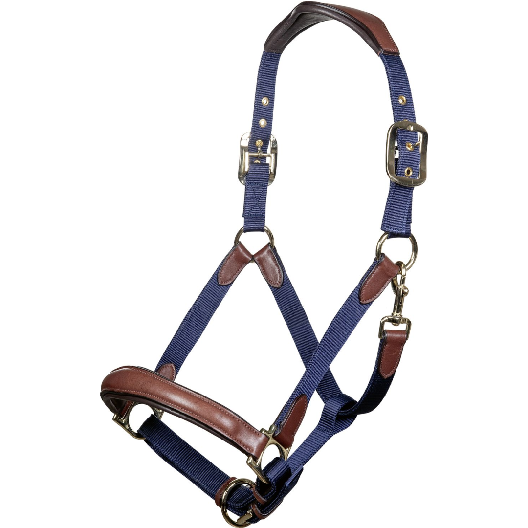 HKM Luna Leather & Nylon Head Collar