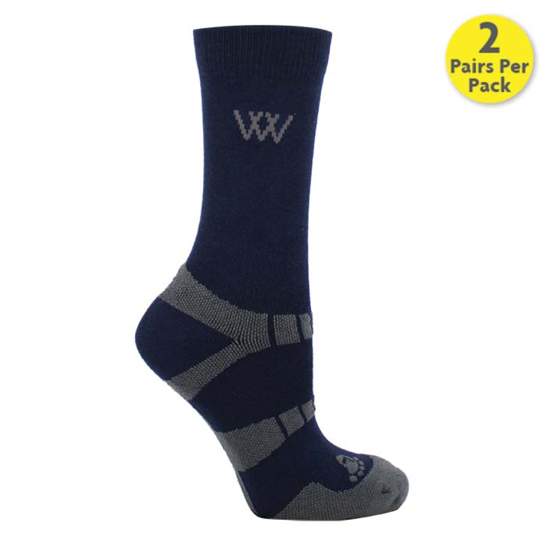 Woof Wear Short Bamboo Waffle Riding Socks