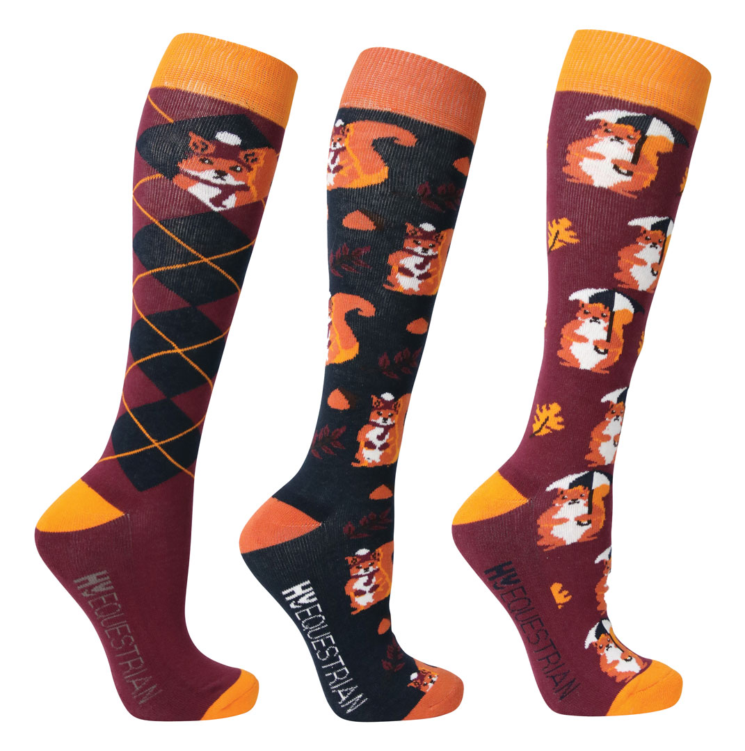 Hy Equestrian Novelty Printed Socks