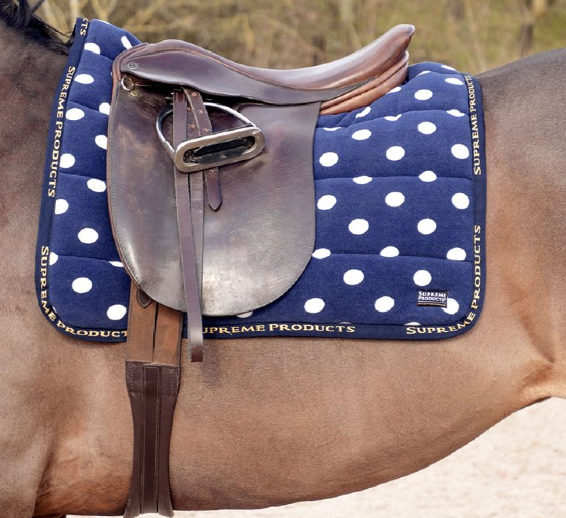 Supreme Products Ride on Dotty Fleece Saddle Cover