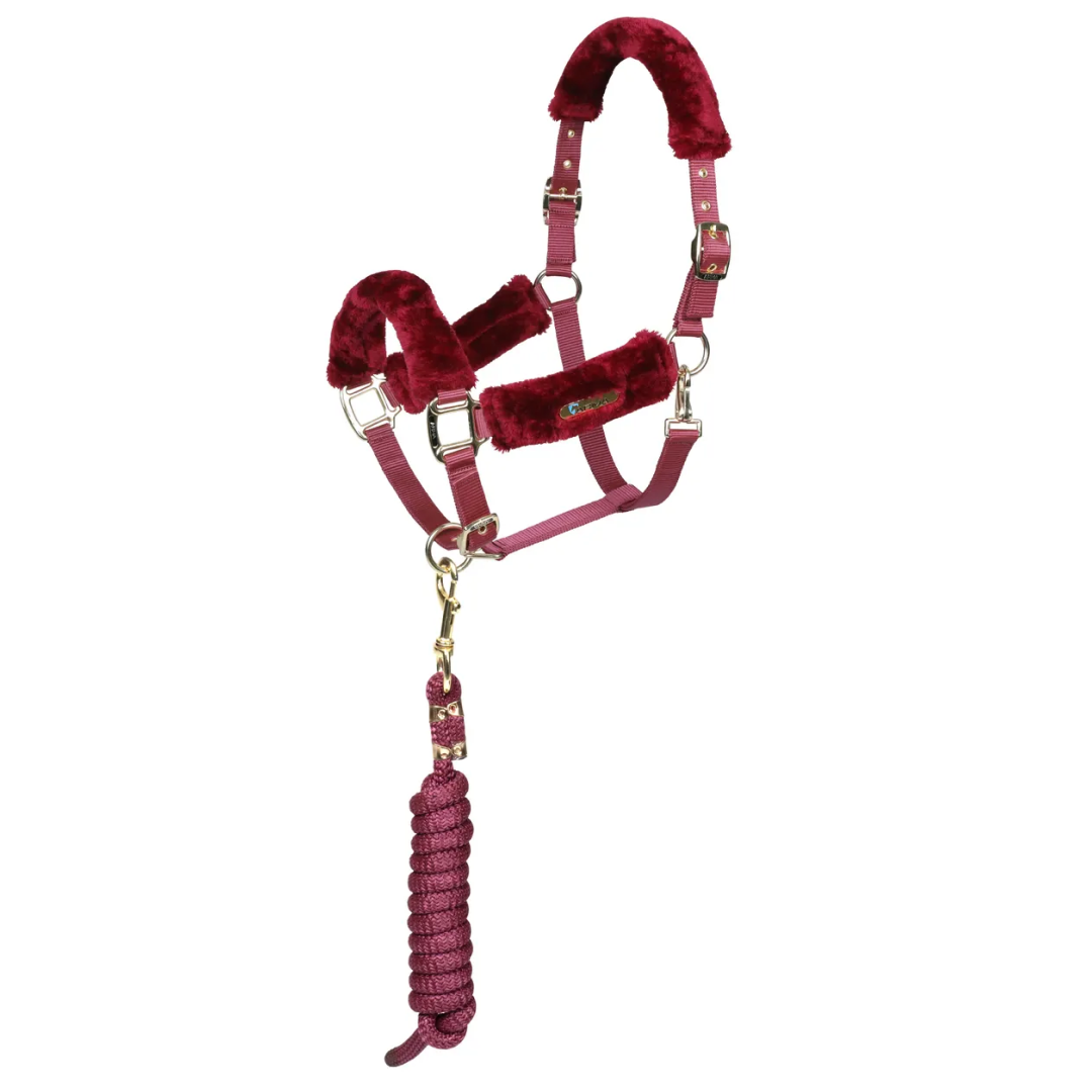 Shires ARMA Faux Fur Headcollar & Lead Rope