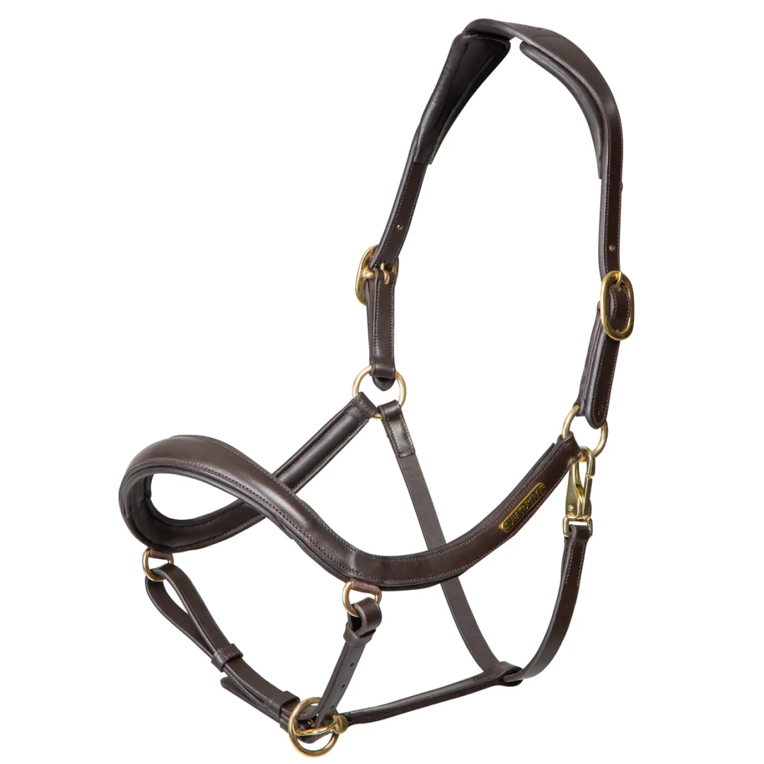 Shires Velociti Rapida Curved Leather Headcollar