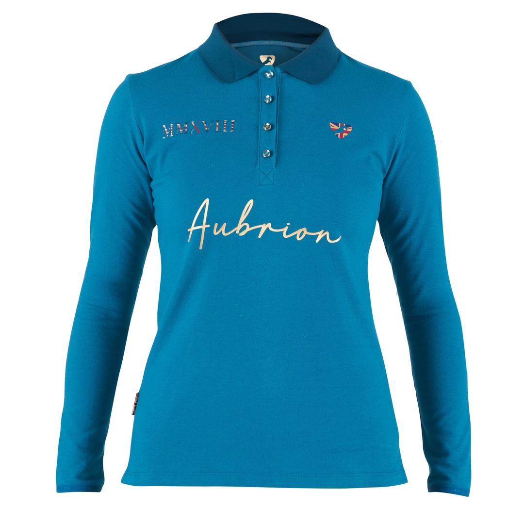 Shires Aubrion Ladies Team Long Sleeve Polo