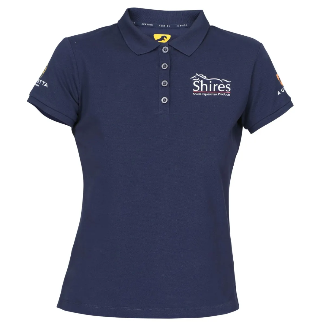 Shires Aubrion Ladies Branded Polo Shirt