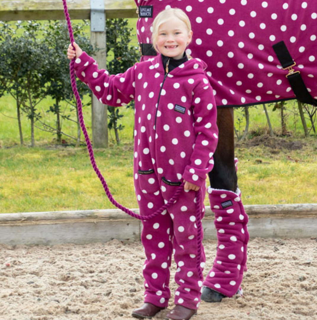 Supreme Products Child's Dotty Fleece Onesie