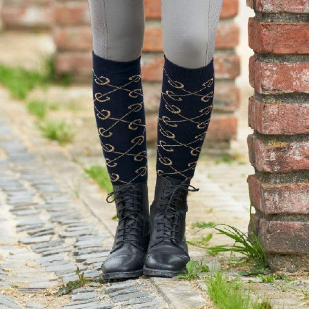 Covalliero Checked Riding Socks