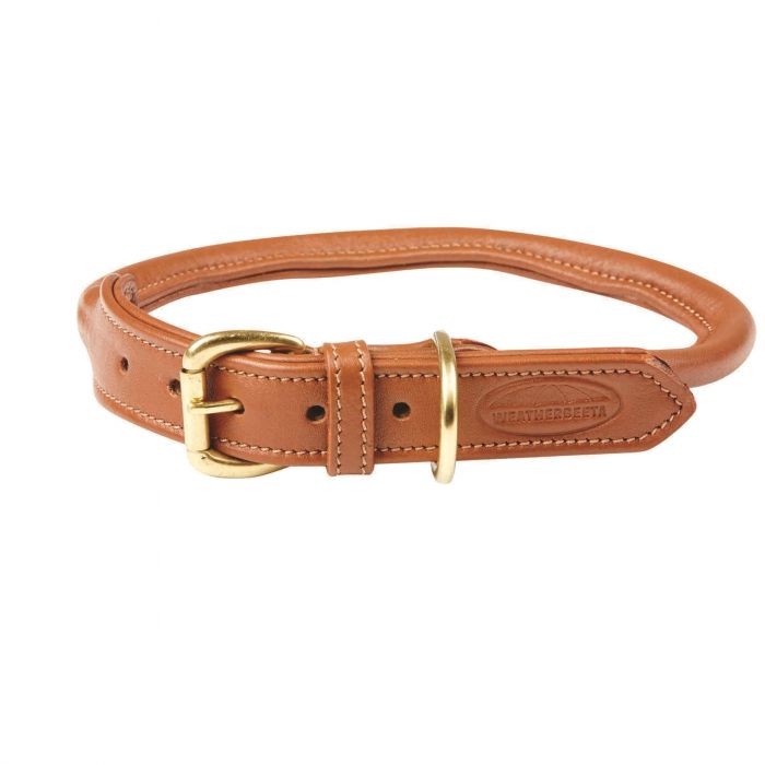 Weatherbeeta Rolled Leather Dog Collar
