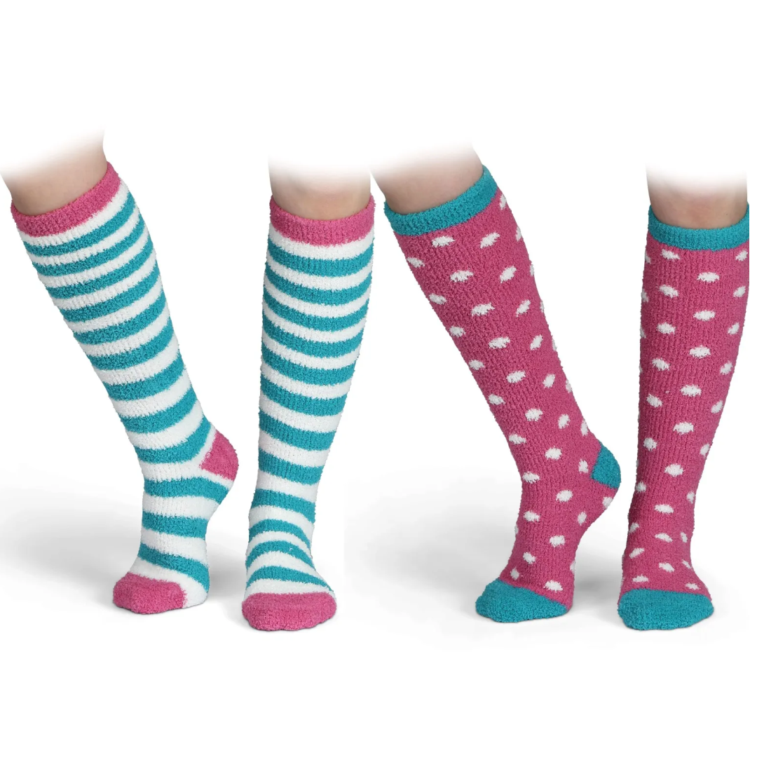 Shires Childrens Fluffy Socks - Twin Pack