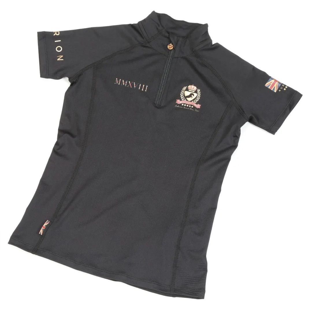 Shires Aubrion Team Girls Short Sleeve Base Layer