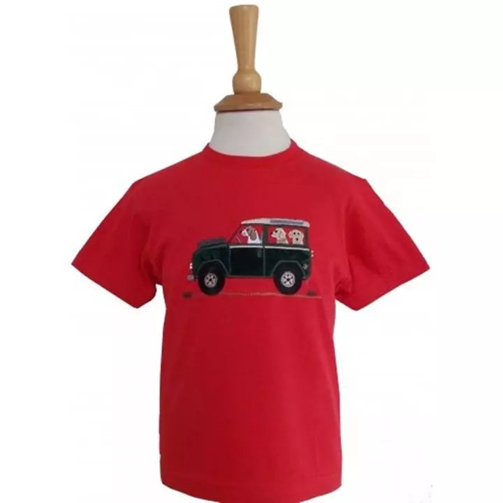 British Country Collection LIMITED EDITION Offroader & Dogs Childrens T-Shirt