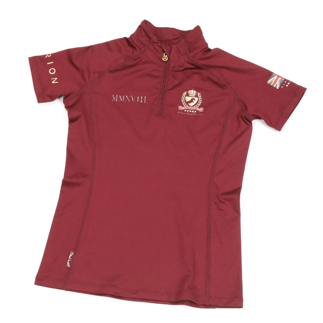 Shires Aubrion Team Girls Short Sleeve Base Layer