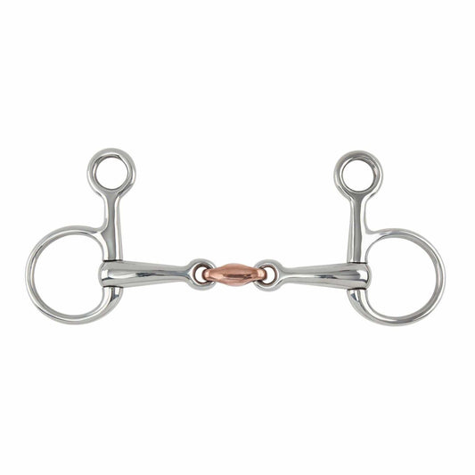 Bitres que cuelgan en la mejilla, snaffle de pastilla de cobre