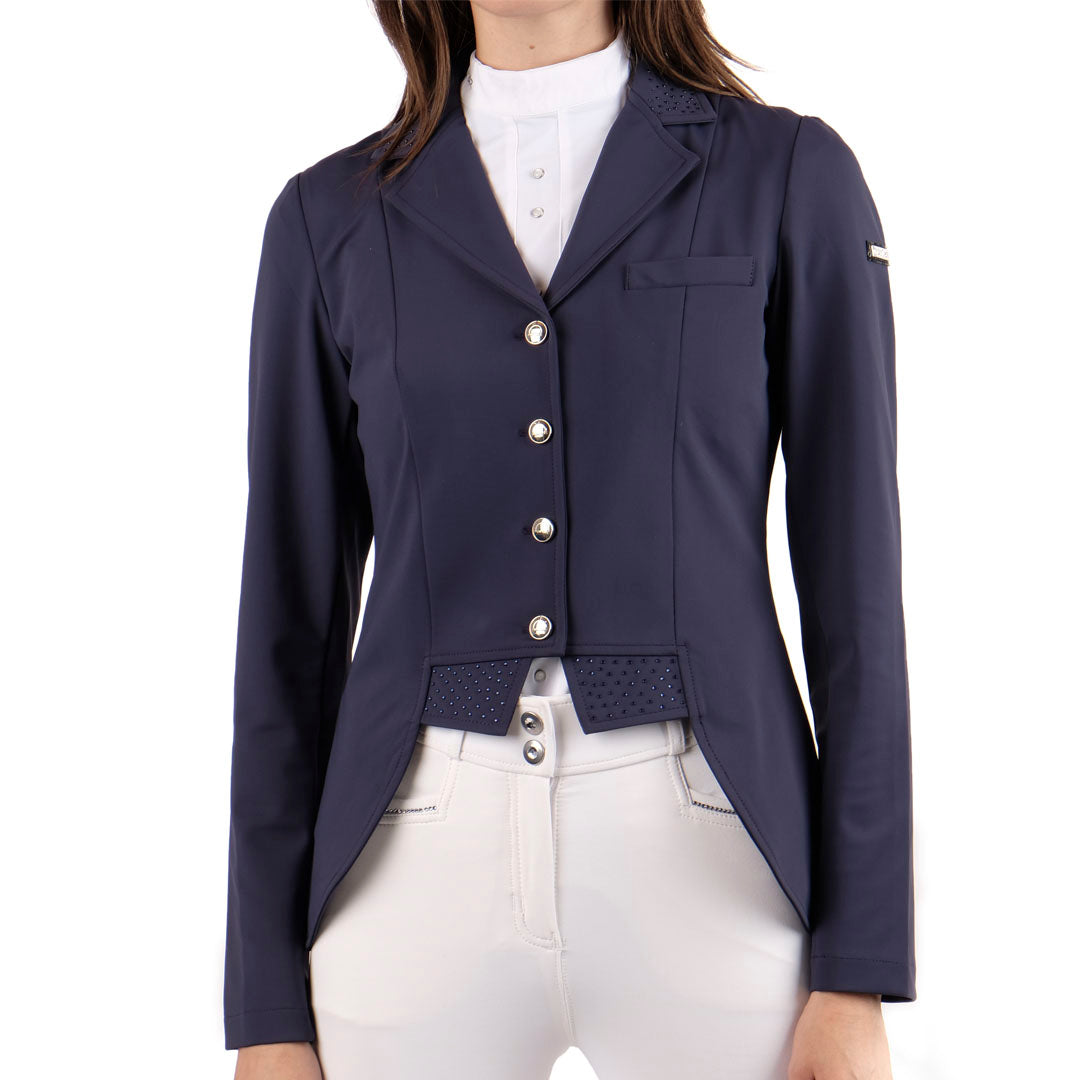 Montar Crystal Detail Ladies Short Tail Dressage Coat