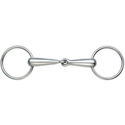 SHIRES BOCA HOJA RIPLA FOLED SNAFFLE