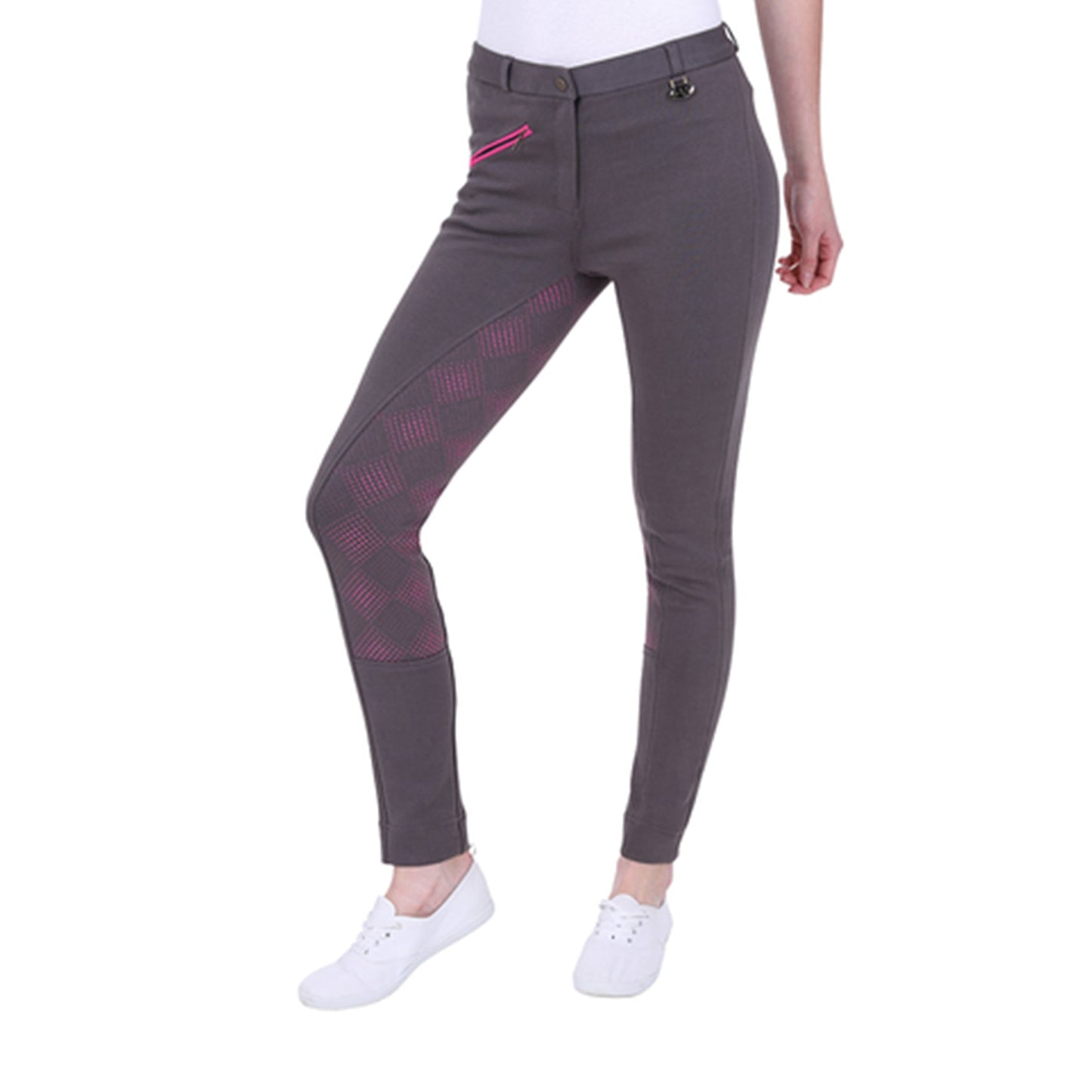 GS Equestrian Carol Childrens Two Tone Silicone Full Seat Jodhpurs