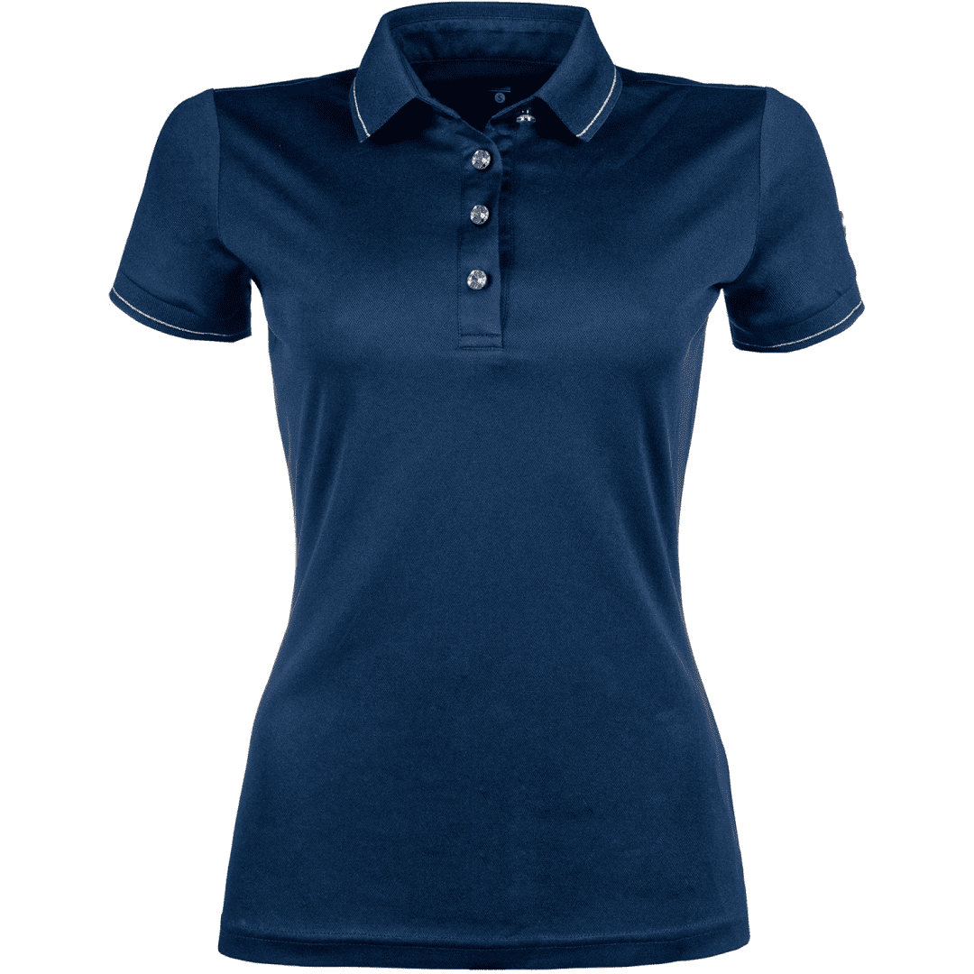 HKM Rose-Gold Glamour Style Polo Shirt