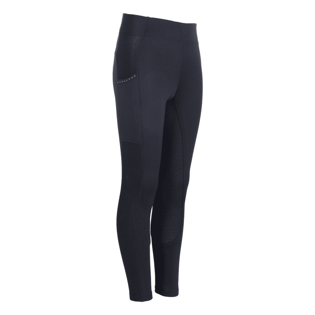 HKM Mesh Style Silicone Full Seat Riding Leggings