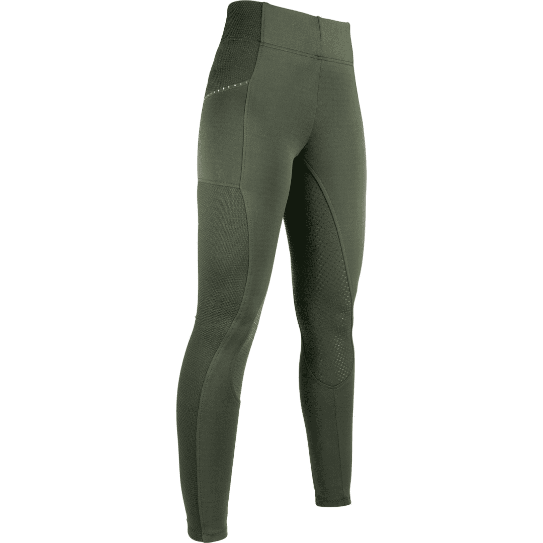 HKM Mesh Style Silicone Full Seat Riding Leggings