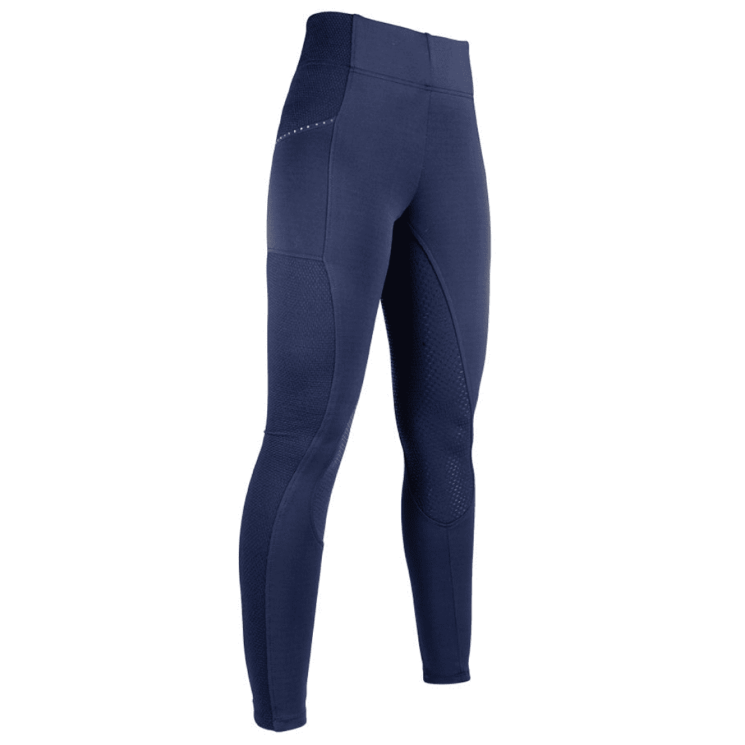 HKM Mesh Style Silicone Full Seat Riding Leggings