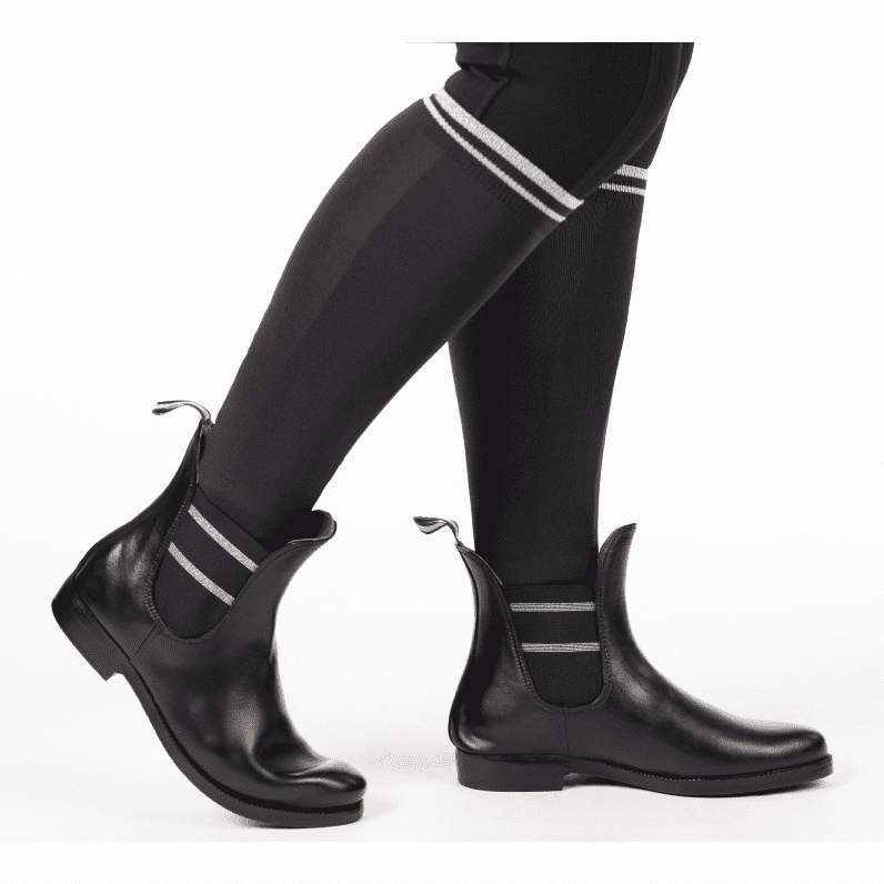 HKM Style Lurex With Elasticated Vent Jodhpur Boots