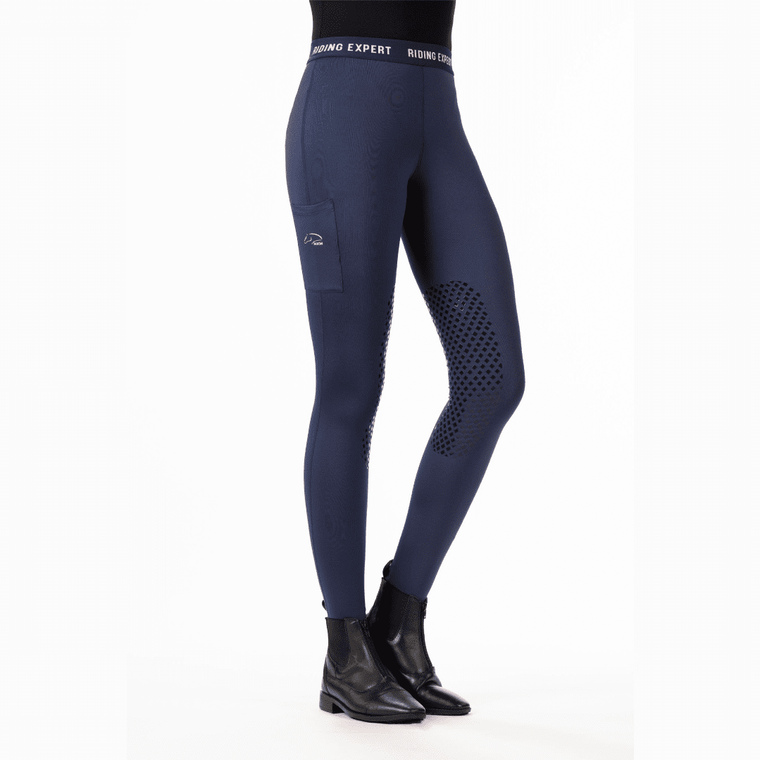 HKM Wien Style Silicone Knee Patch Riding Leggings