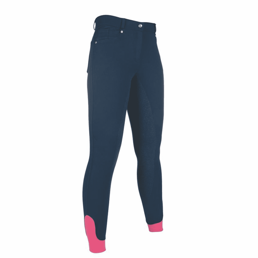 HKM 5 Pockets Style Silicone Full Seat Riding Breeches