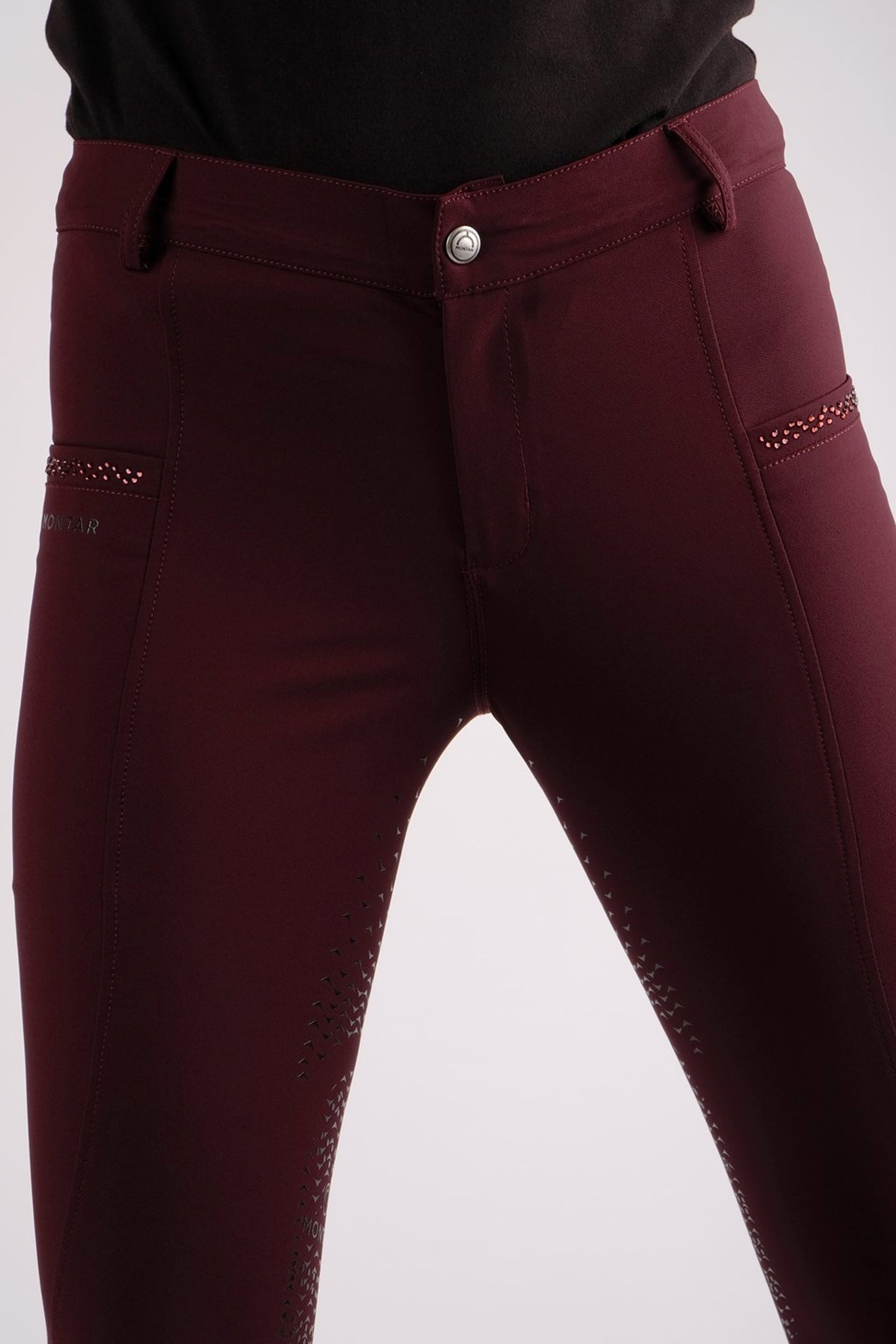 Montar Junior Crystal Detail Full Grip Adjustable Breeches