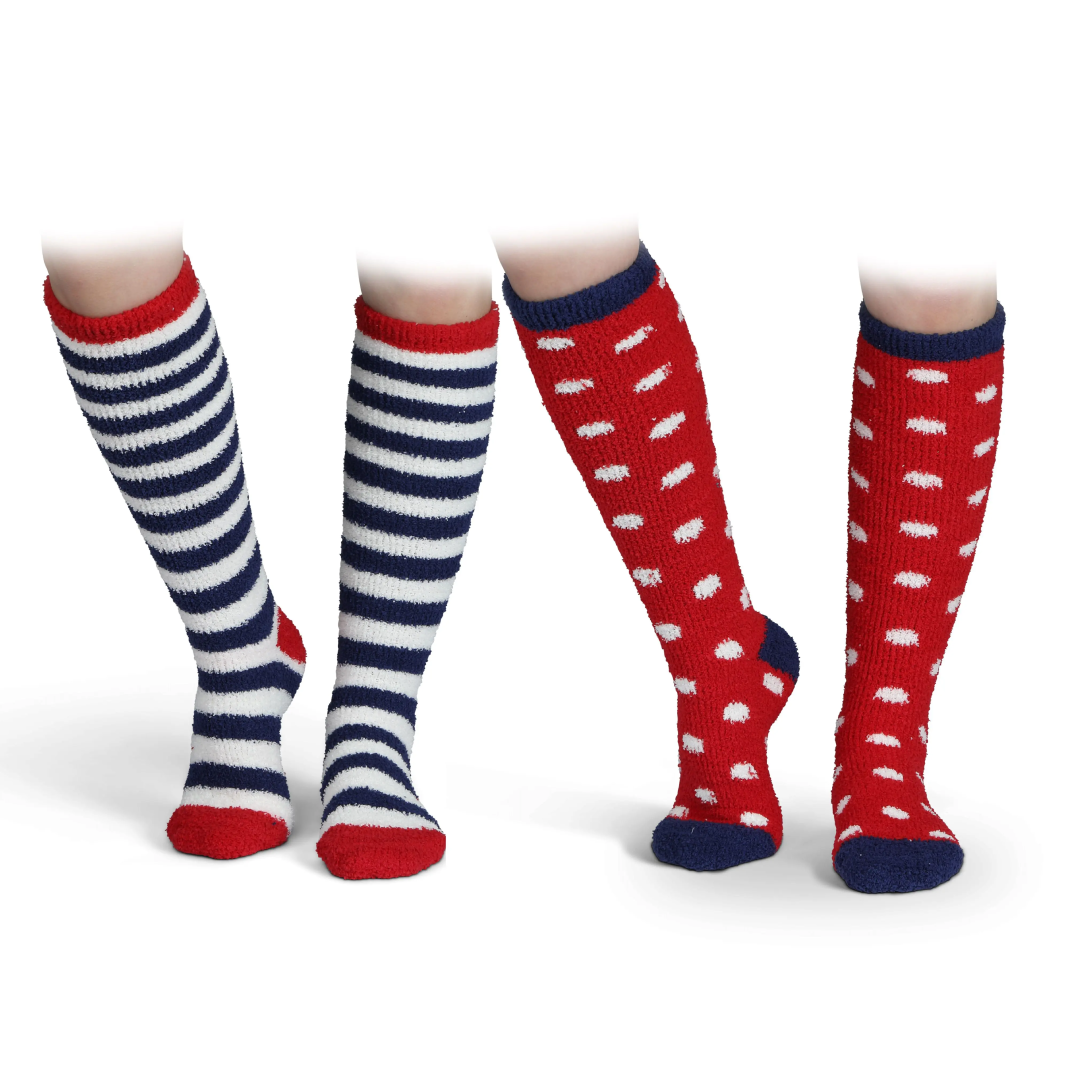 Shires Childrens Fluffy Socks - Twin Pack
