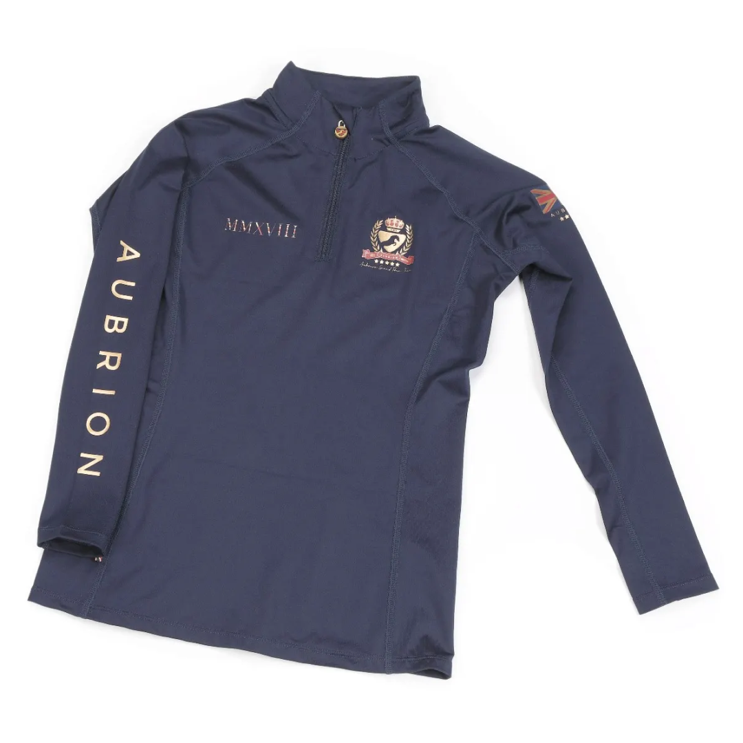 Shires Aubrion Team Long Sleeve Girls Base Layer