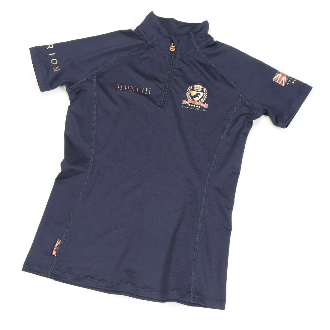 Shires Aubrion Team Girls Short Sleeve Base Layer