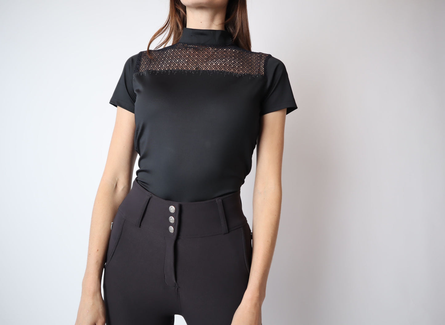 Montar Yasmin Knitted Lace Polo