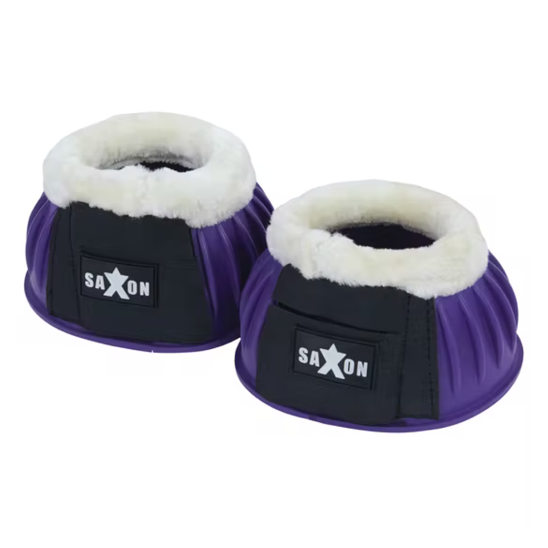 Saxon Fleece Trim Rubber Bell Boots
