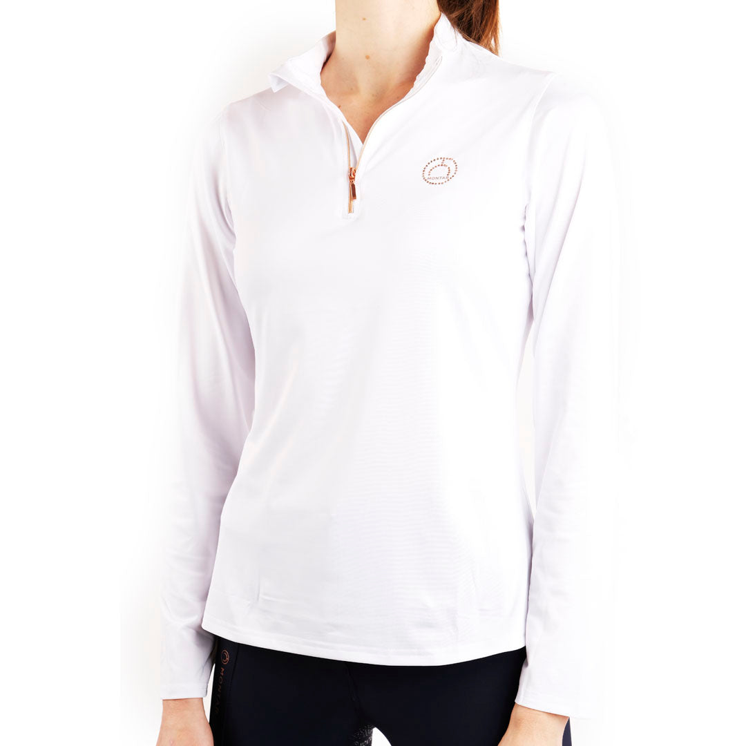 Montar Everly Rose Gold Crystal Long Sleeve Ladies Base Layer