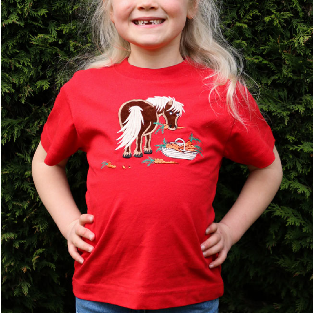 British Country Collection Carrot Pony Childrens T-Shirt